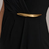 Robe Maxi Ruffle Enveloppante