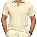Chemise Homme Anti-Taches Stretch Manches Courtes Regular Fit