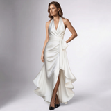 Robe Halter à Volants