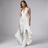 Robe Halter à Volants