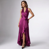 Robe Halter à Volants