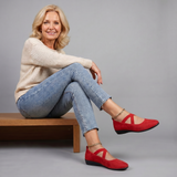 Jynna Ballerine à Lanières Croisées