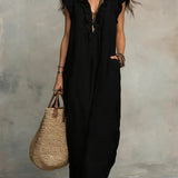 Robe Maxi Volants Poches