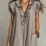 Robe Maxi Volants Poches